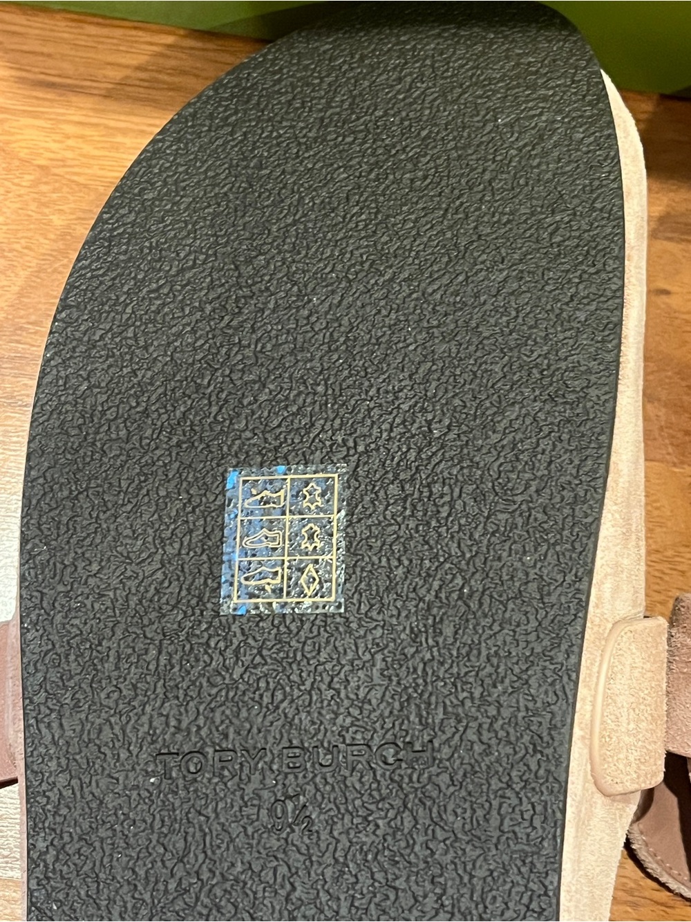 Tory Burch Suede Mellow Malva/Gold Mules - size 9.5 - NIB - Picture 9 of 12
